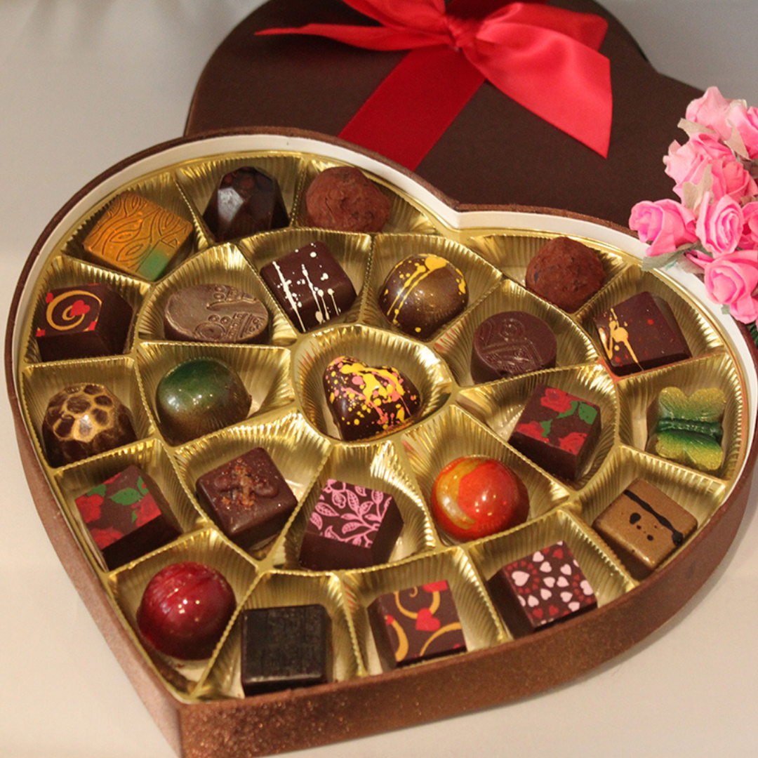 24pc Valentine Assortment Chocolate - Casa de Chocolates