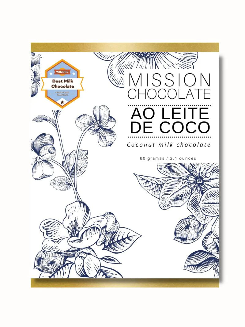 AO LEITE DE COCO 60% (VEGANO) | COCONUT MILK (VEGAN) Chocolate - Casa de Chocolates
