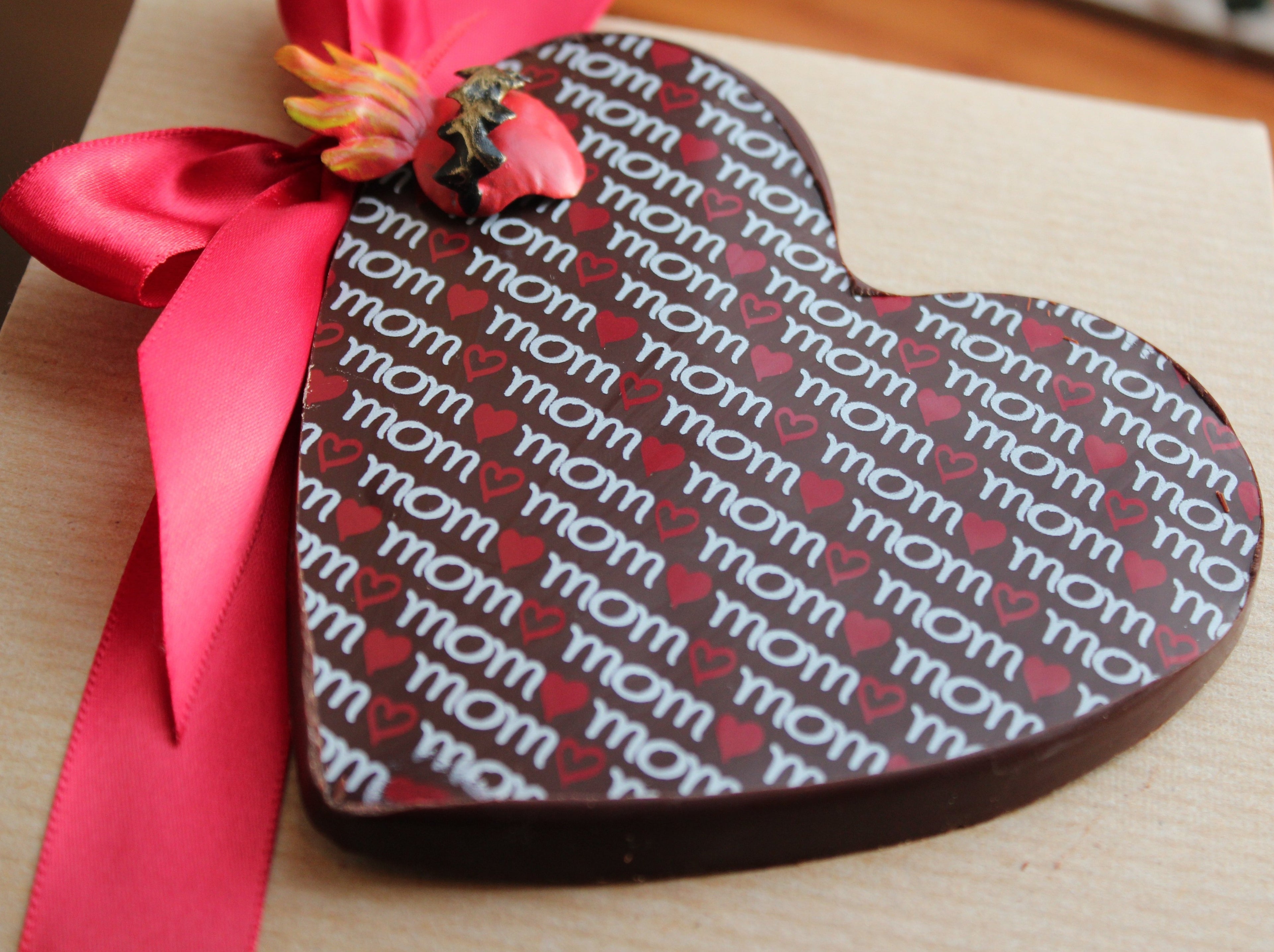 Flor Corazón Chocolate - Casa de Chocolates